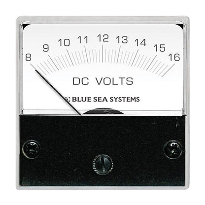 Blue Sea 8028 Microvoltímetro analógico de CC - Cara de 2", 8-16 voltios CC [8028]