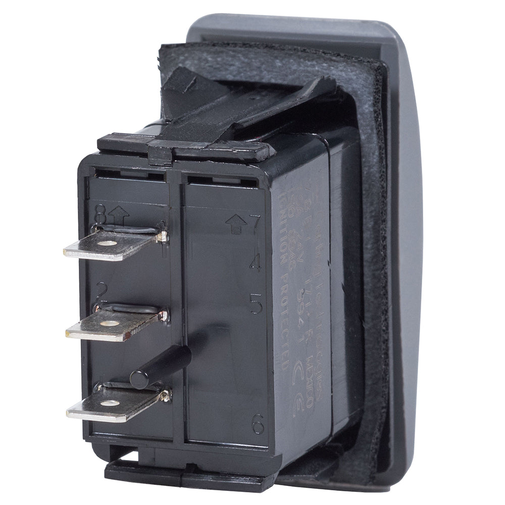 Blue Sea 8234 Water Resistant Contura III Switch - (ON)-OFF-(ON) - Grey [8234]