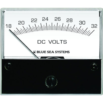 Voltímetro analógico de CC Blue Sea 8240 - Cara de 2-3/4", 18-32 voltios CC [8240]