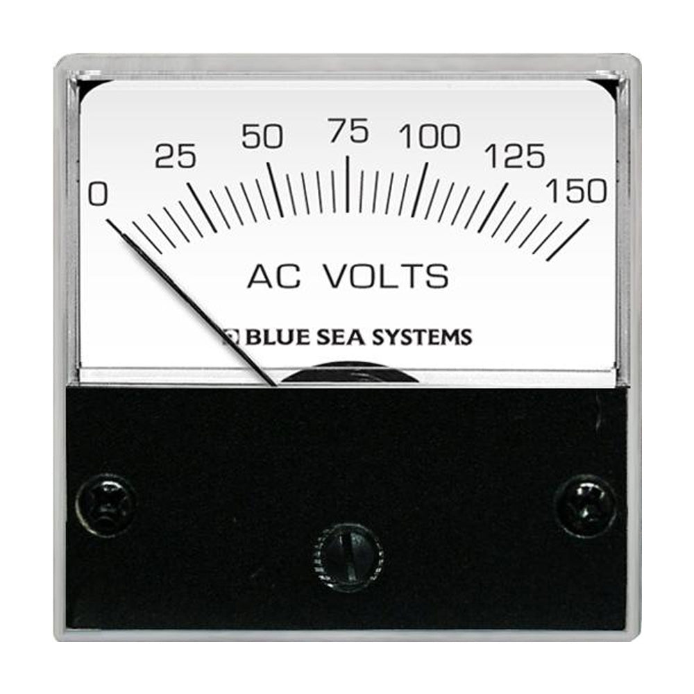 Blue Sea 8244 Microvoltímetro analógico de CA - Cara de 2", 0-150 voltios CA [8244]