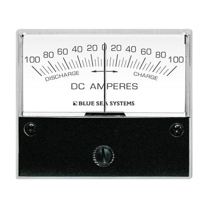 Amperímetro analógico de centro cero de CC Blue Sea 8253 - Cara de 2-3/4", 100-0-100 amperios CC [8253]