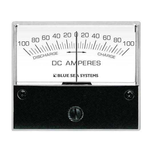 Blue Sea 8253 DC Zero Center Analog Ammeter - 2-3/4" Face, 100-0-100 Amperes DC [8253]