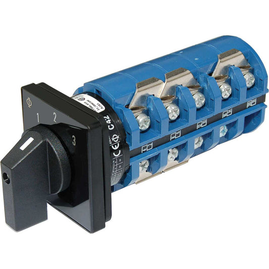 Interruptor Blue Sea 9077, CA 240 VCA 63 A APAGADO +3 posiciones [9077]