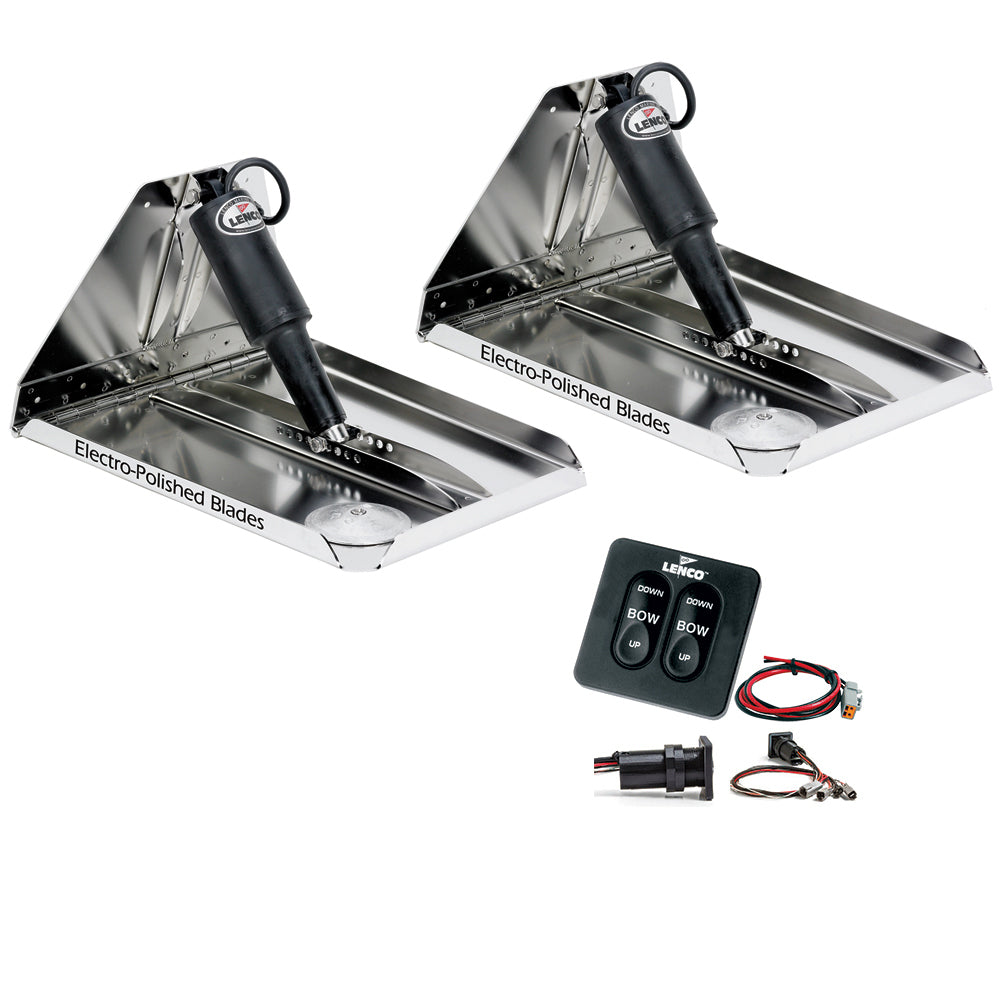 Lenco Kit de pestañas de ajuste de alto rendimiento de 16" x 12" con kit de interruptor táctil estándar de 12 V [RT16X12HD]