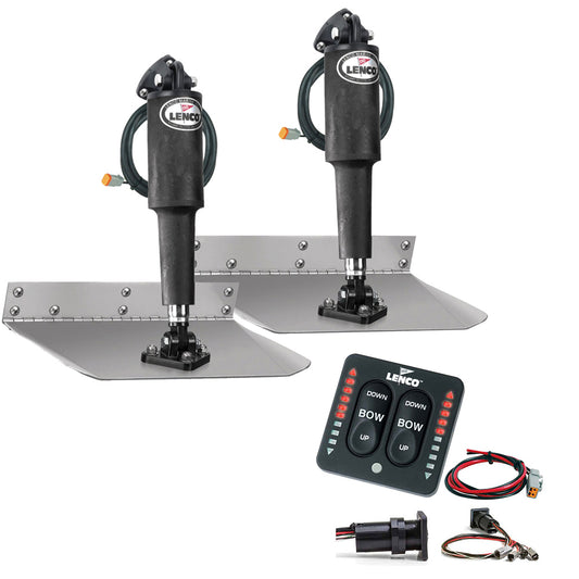 Kit de pestañas de ajuste estándar Lenco de 9" x 12" con kit de interruptor integrado LED de 12 V [15108-103]