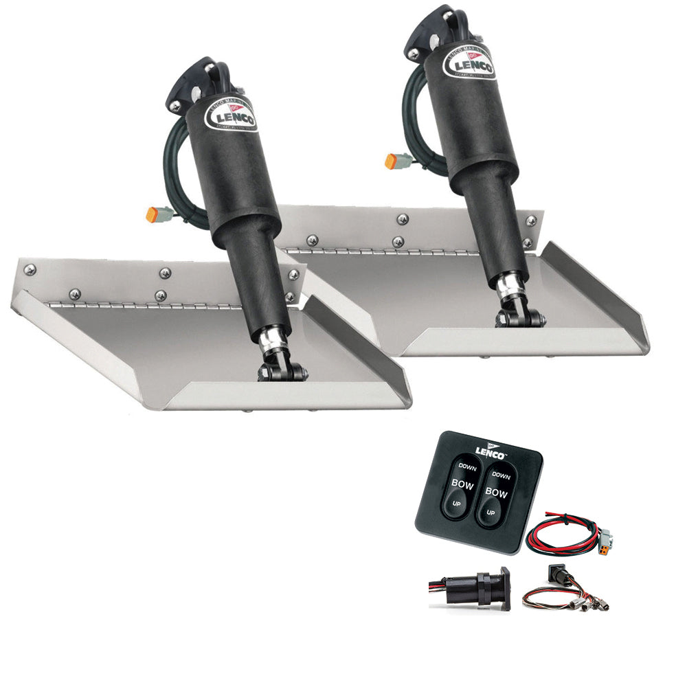 Lenco Kit de pestañas de ajuste Edgemount de 12" x 12" con kit de interruptor táctil estándar de 12 V [15106-102]