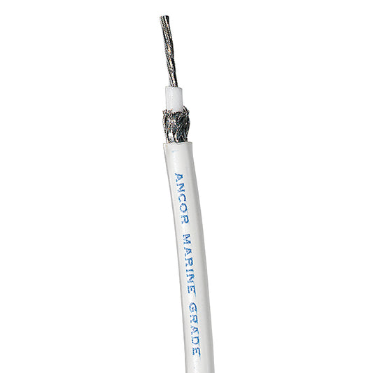 Cable coaxial estañado blanco Ancor RG 8X - 100 [151510]