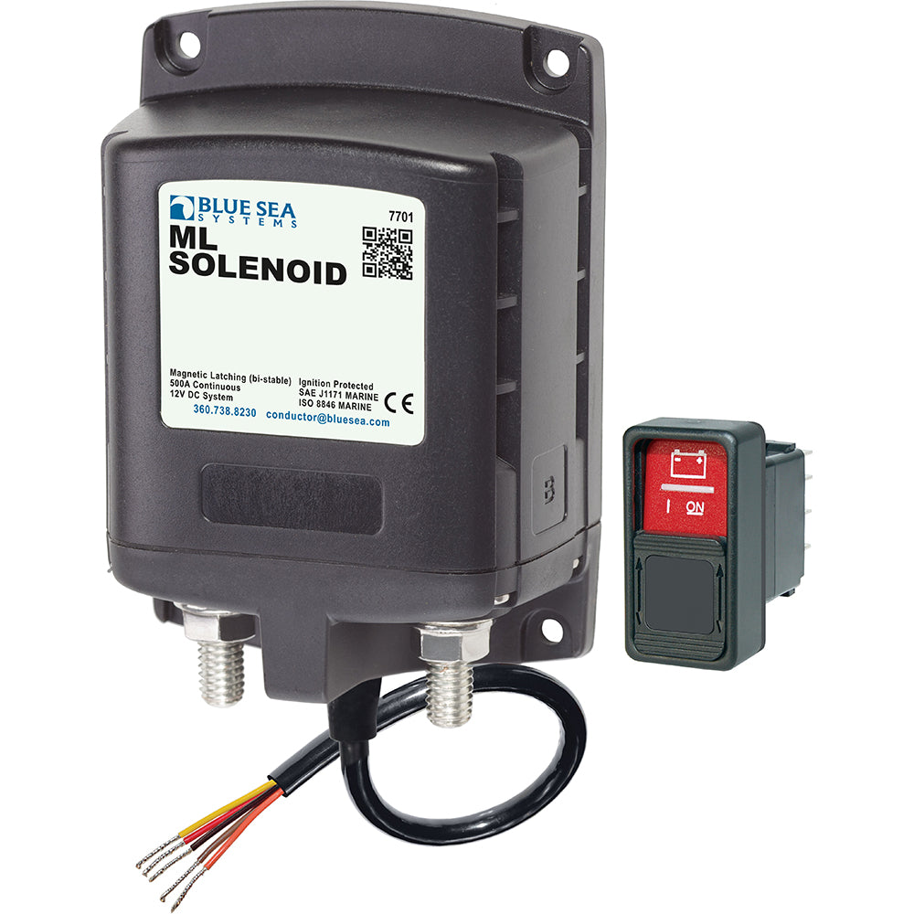 Solenoide Blue Sea 7701 serie ML con interruptor Contura 12 VCC [7701]