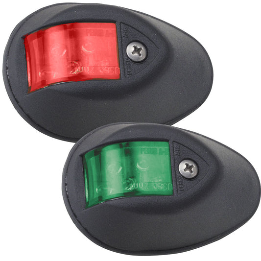 Luces laterales LED Perko - Rojo/Verde - 12 V - Carcasa negra [0602DP1BLK]