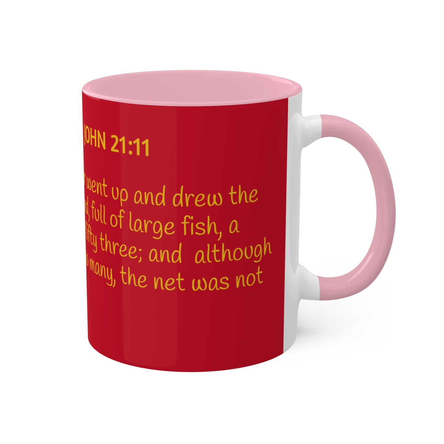 Hawkeye Marine - John 21:11 Colorful Mugs, 11oz