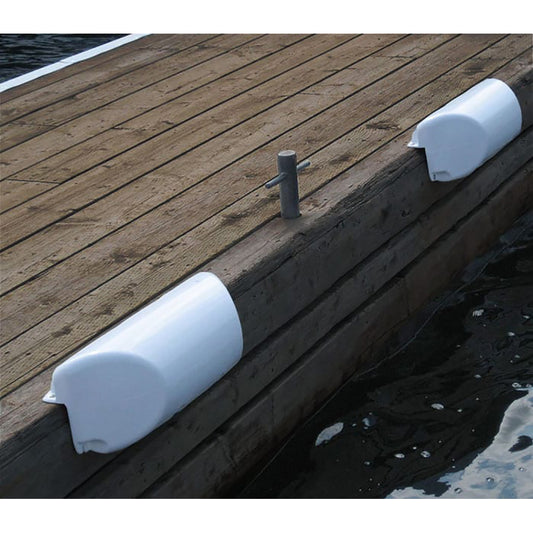 Dock Edge Dolphin Dockside Bumper 7" x 16" Straight - White [1060-W-F]