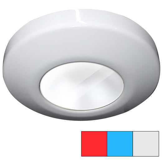 i2Systems Profile P1120 Luz de superficie Tri-Light - Rojo, Blanco frío Azul - Acabado blanco [P1120Z-31HAE]