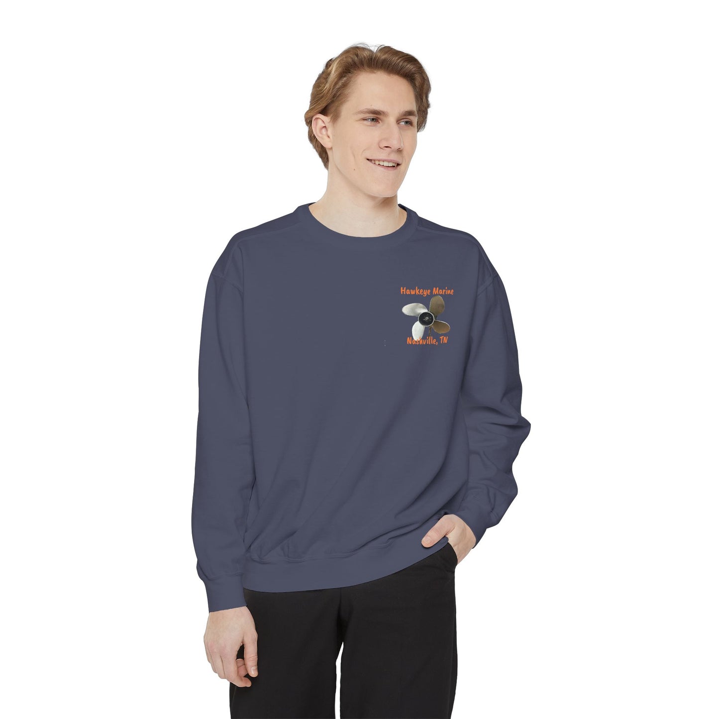 Hawkeye Marine - Unisex Garment-Dyed Sweatshirt