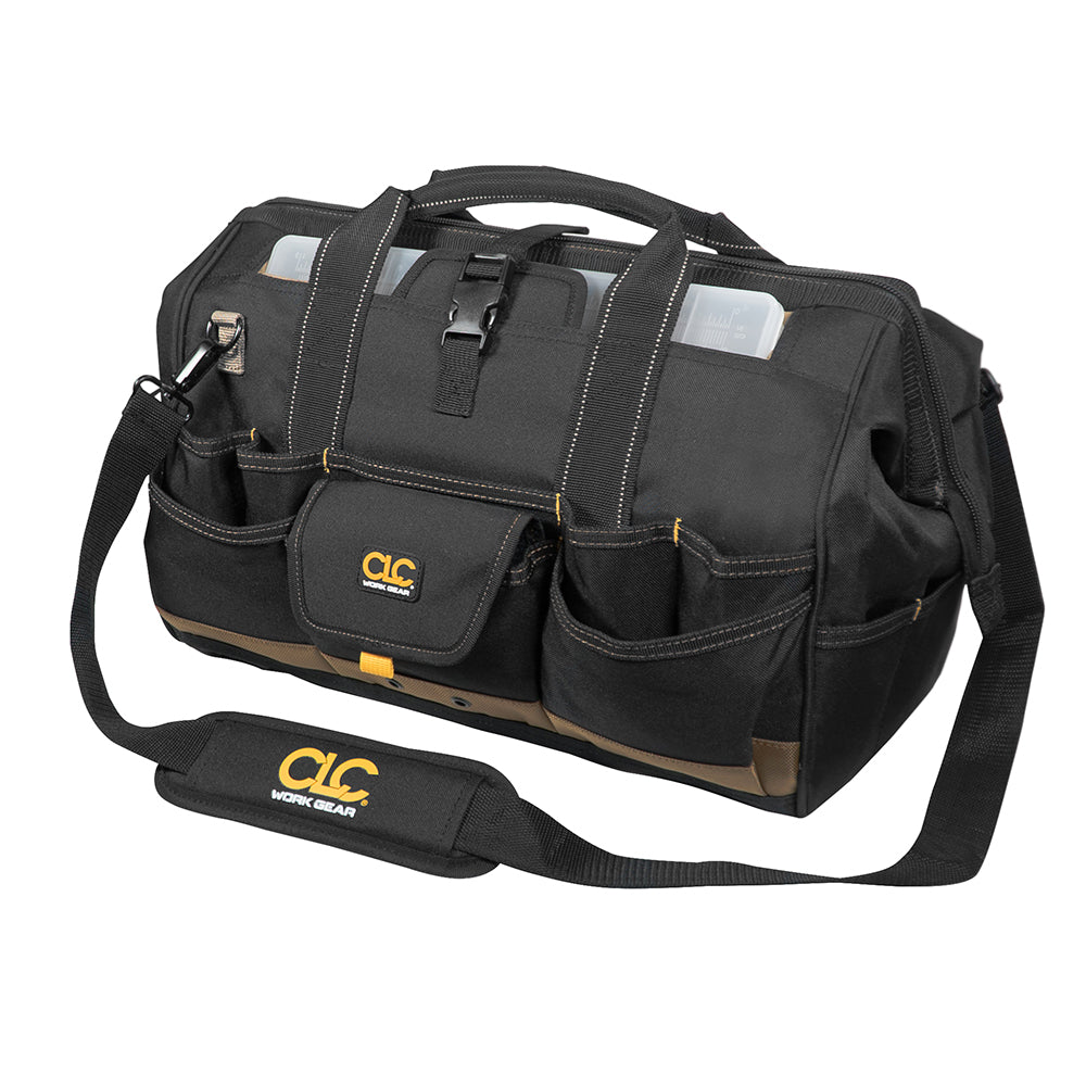 CLC 1535 Tool Bag w/ Top-Side Plastic Parts Tray - 18" [1535]