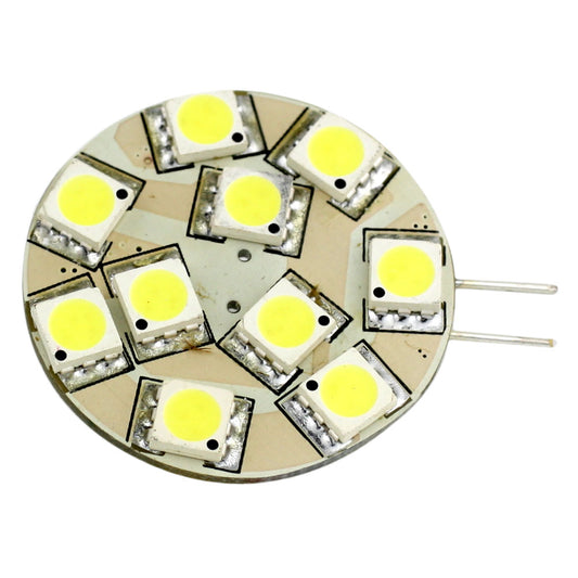 Bombilla Lunasea G4 de 12 LED con clavija lateral - 12 VCA o 10-30 VCC 2 W/140 lúmenes - Blanco cálido [LLB-21TW-21-00]