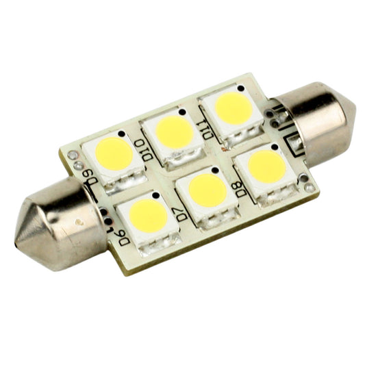 Festón Lunasea de 6 LED de una sola cara - 10-30 VCC/1,5 W/97 lúmenes - Blanco cálido [LLB-186W-21-00]