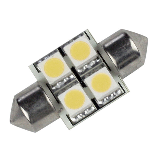 Festón Lunasea de 4 LED de una sola cara - 10-30 VCC/0,7 W/60 lúmenes - Blanco cálido [LLB-202W-21-00]