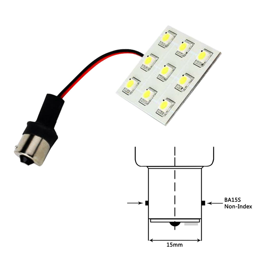 Lunasea Bayoneta 9 Bombilla LED BA15S - 12VAC o 10-30VDC/2W/149 Lúmenes - Blanco Cálido [LLB-229W-21-00]