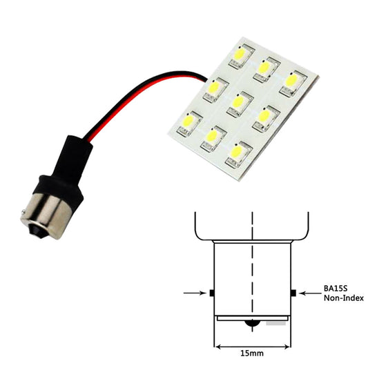 Lunasea Bayoneta 9 Bombilla LED BA15S - 12VAC o 10-30VDC/2W/149 Lúmenes - Blanco Cálido [LLB-229W-21-00]