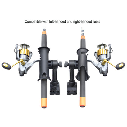 RAM Mount RAM Tube Jr. Fishing Rod Holder, Standard 4" Length Post Spline & Combo Bulkhead/Flat Surface Base w/Plunger [RAP-390-SBMPU]