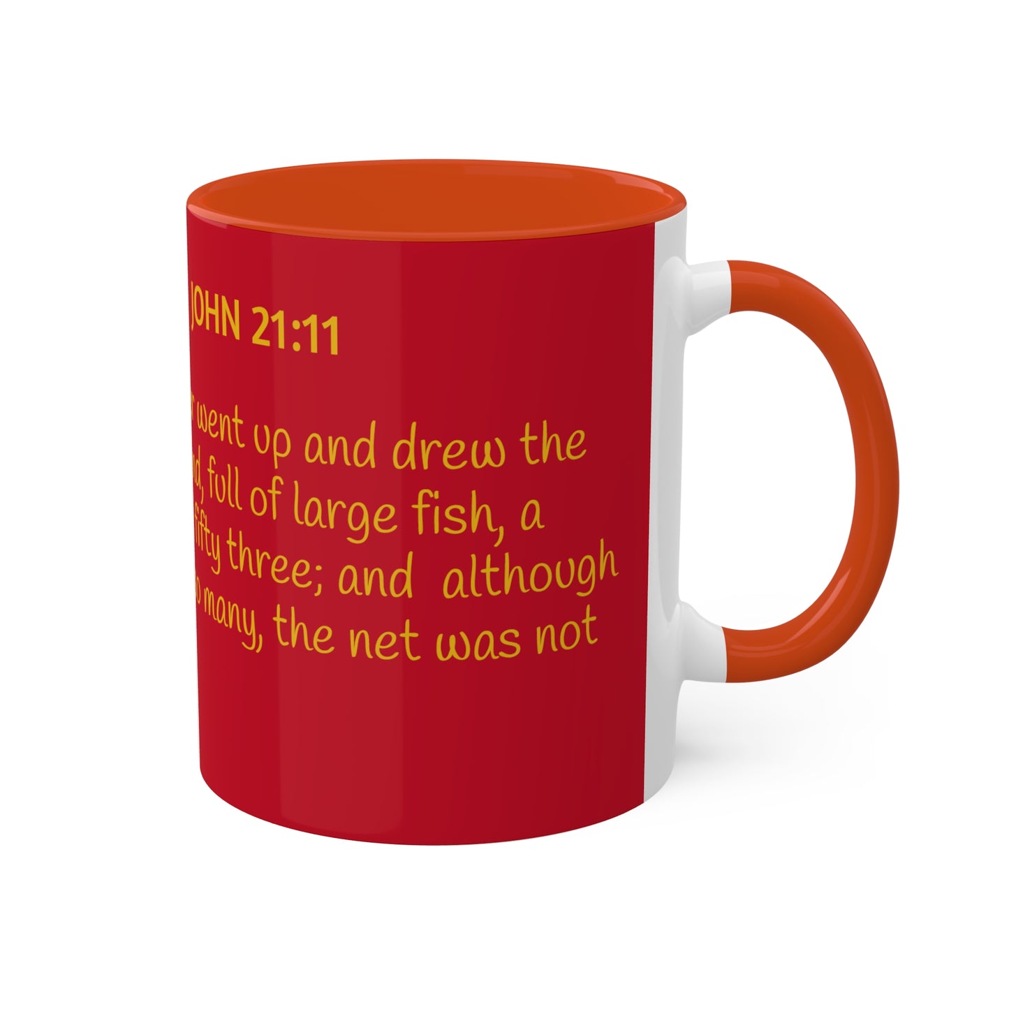 Hawkeye Marine - John 21:11 Colorful Mugs, 11oz