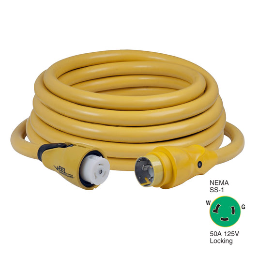 Marinco CS503-50 EEL 50A 125V Cable de alimentación costera - 50' - Amarillo [CS503-50]