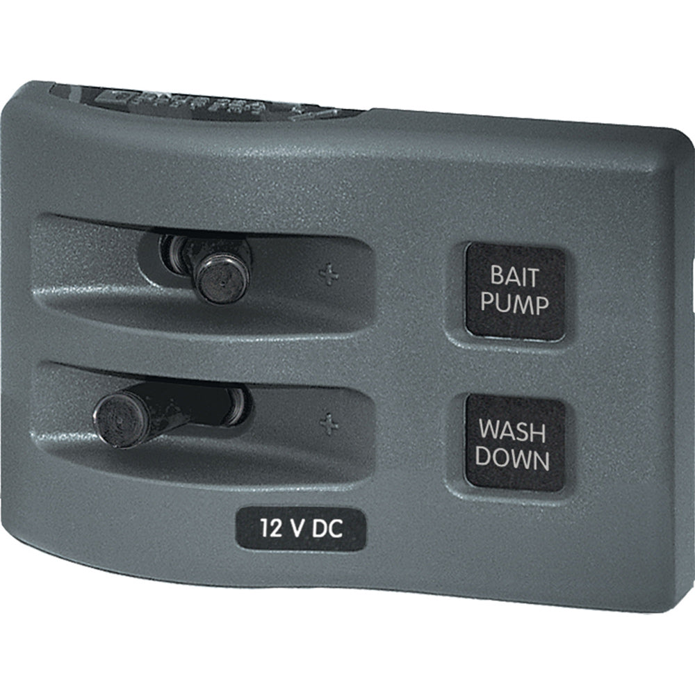 Blue Sea 4303 WeatherDeck Panel de interruptores a prueba de agua de 12 V CC - 2 posiciones [4303]