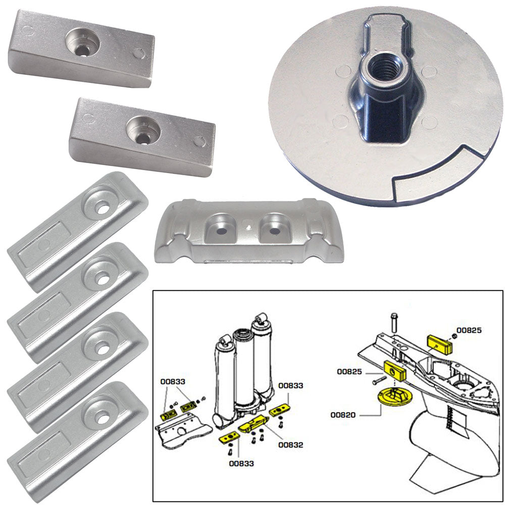 Kit de ánodo Tecnoseal con hardware - Mercury Verado 6 - Magnesio [20816MG]