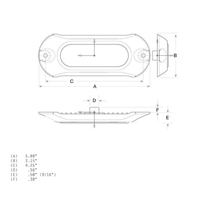 Luz LED subacuática Attwood Light Armor - 6 LED - Blanco [65UW06W-7]