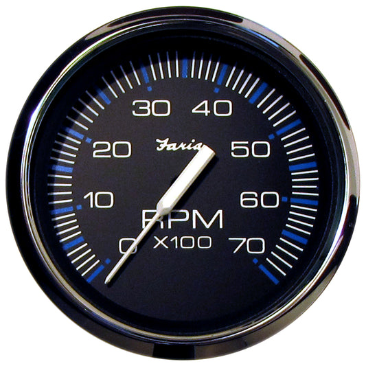 Tacómetro Faria Chesapeake negro de 4" - 7000 RPM (gasolina) (todos los fueraborda) [33718]