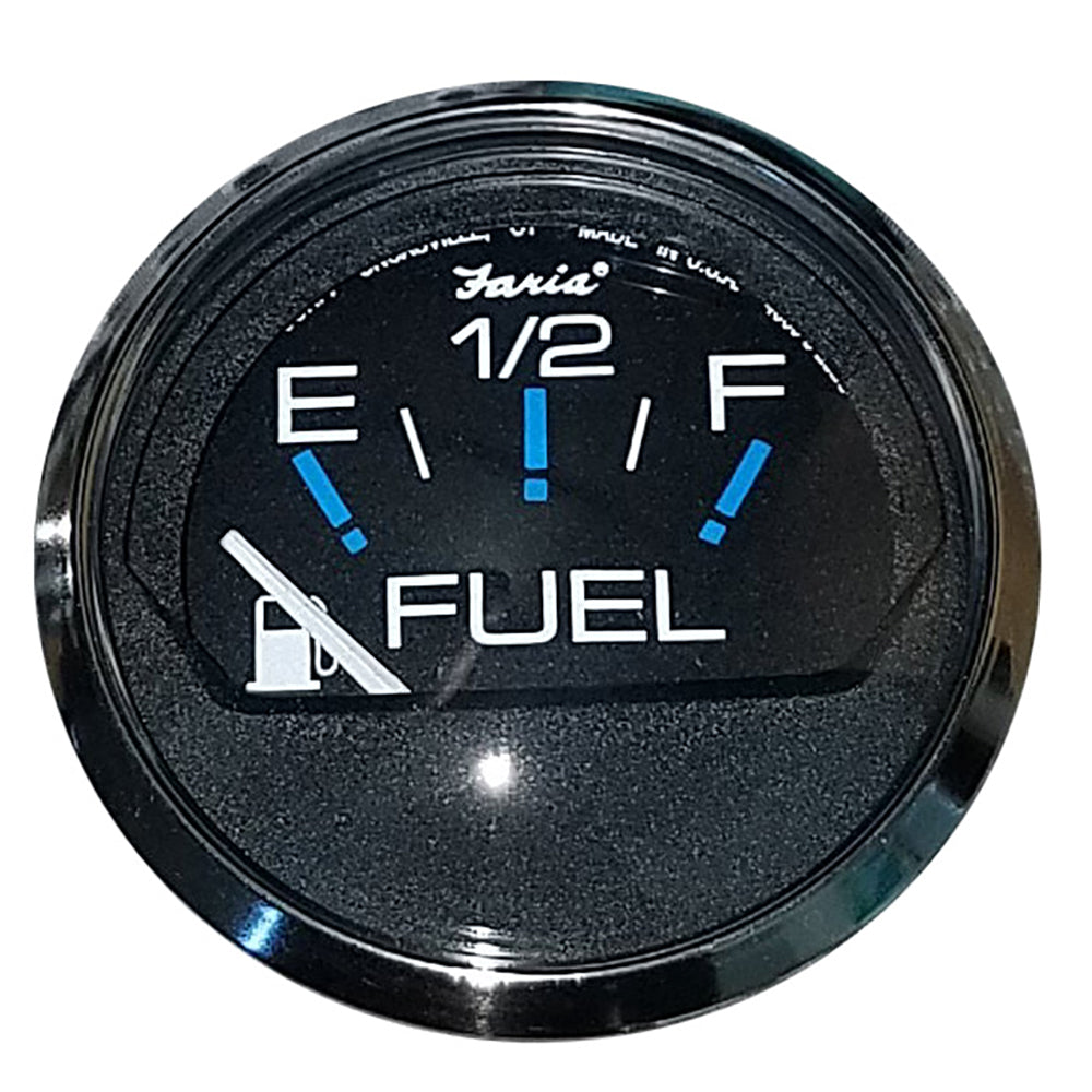 Indicador de nivel de combustible negro de 2" Faria Chesapeake (E-1/2-F) [13701]