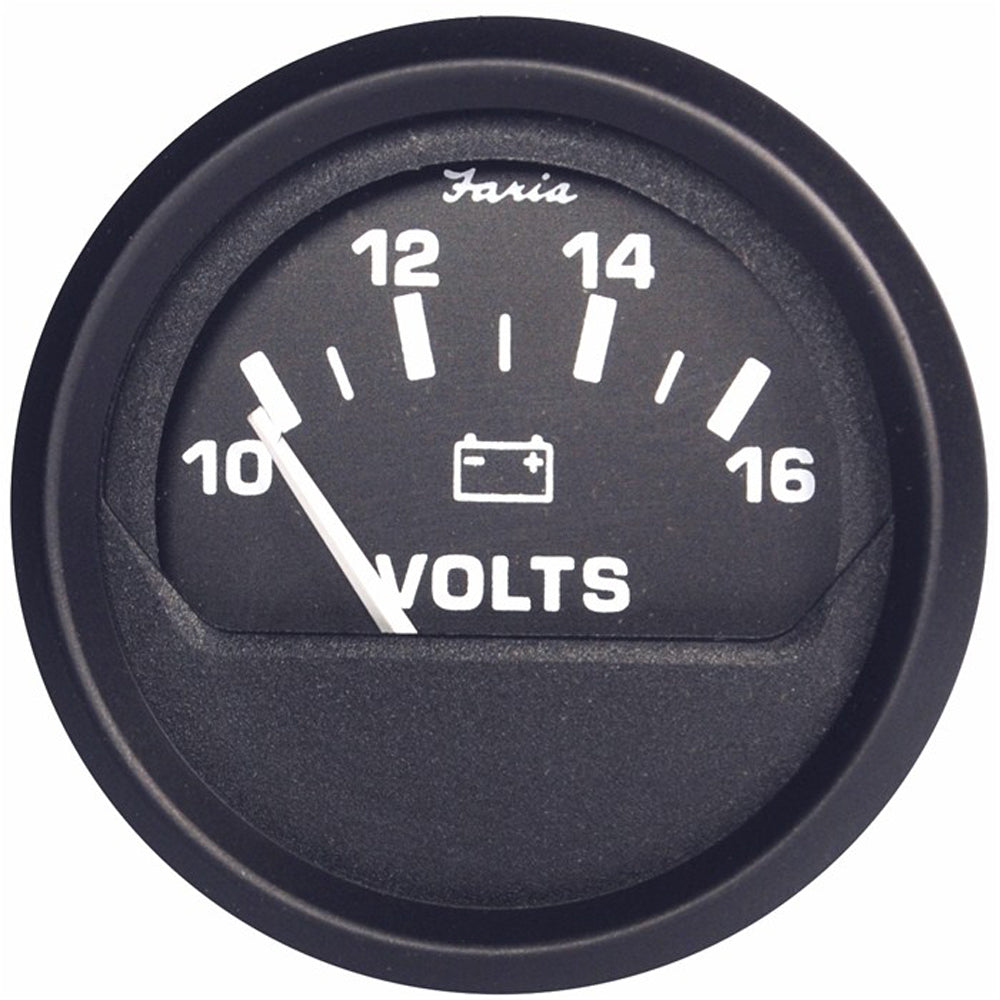 Voltímetro Faria Euro Negro 2" (10-16 V) [12821]