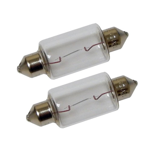 Bombillas Festoon Perko de doble extremo - 12 V, 15 W, .97 A - Par [0070DP1CLR]