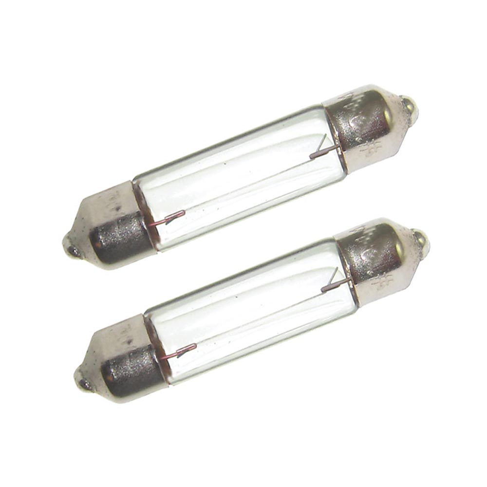 Bombillas Festoon Perko de doble extremo - 12 V, 10 W, .80 A - Par [0071DP0CLR]