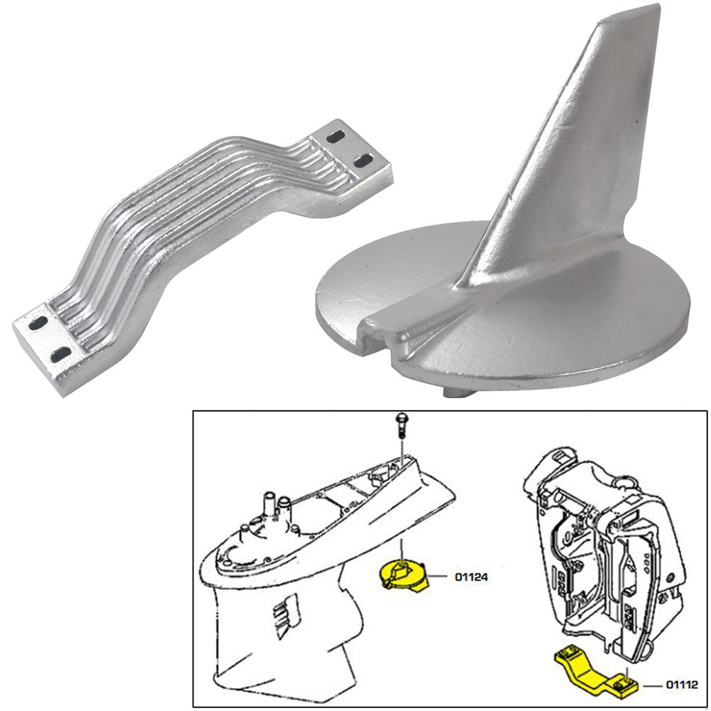 Kit de ánodo Tecnoseal - Yamaha 200-250 HP - Magnesio [21104MG]