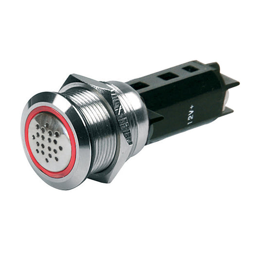 Zumbador BEP de 24 V con luz de advertencia - Rojo [80-511-0010-01]