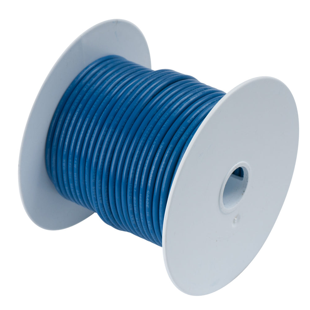 Cable de cobre estañado Ancor azul oscuro 14AWG - 100' [104110]