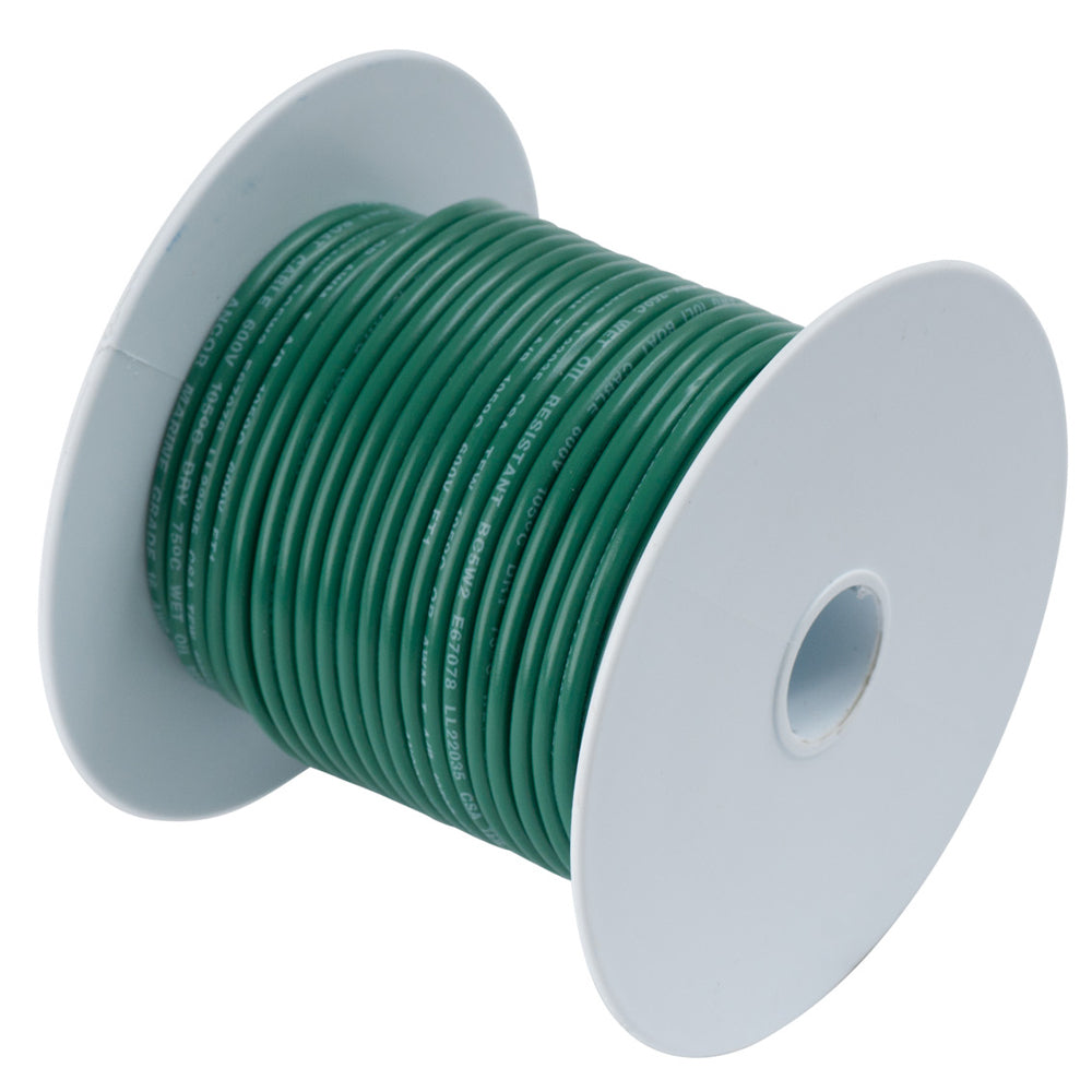 Cable de cobre estañado Ancor Green 14AWG - 100' [104310]