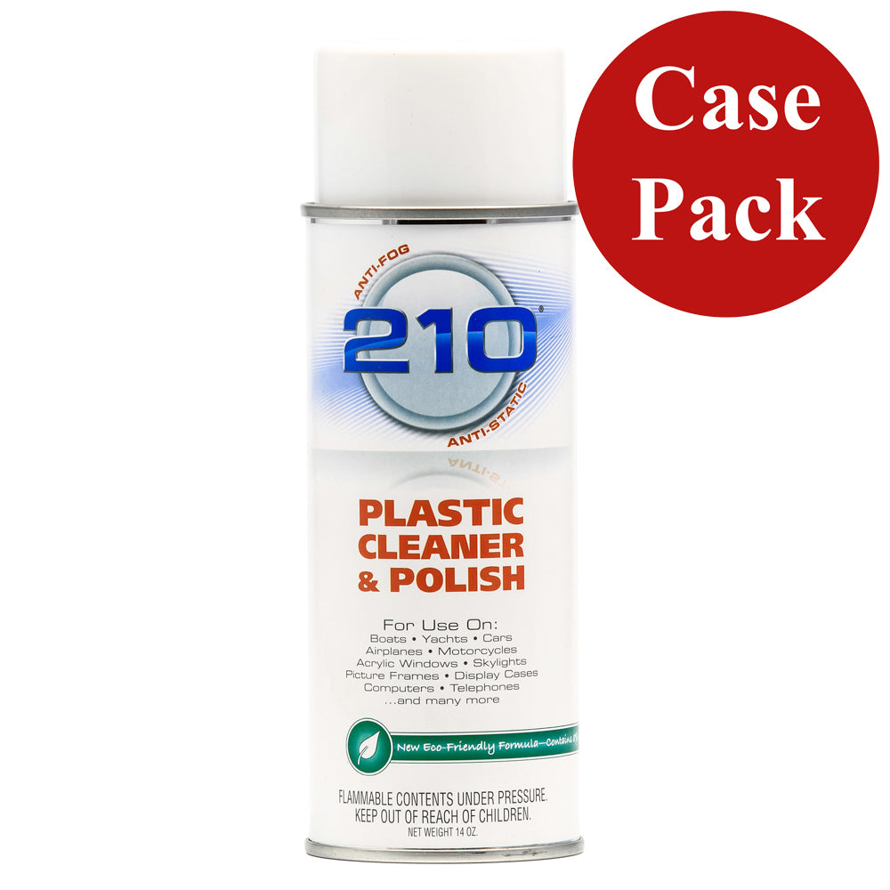 Camco 210 Limpiador de plástico polaco - Spray de 14 oz - Caja de 12 [40934CASE]