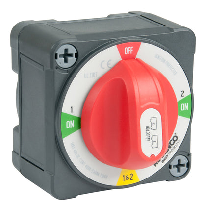 BEP Pro Installer 400A Interruptor selector de batería de montaje EZ (1-2-Ambos apagados) [771-S-EZ]