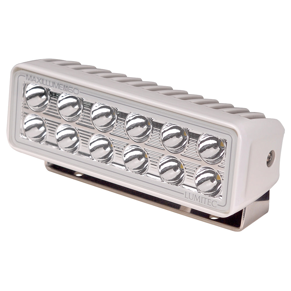 Lumitec Maxillume h60 - Foco reflector con montaje en muñón - Atenuación blanca - Carcasa blanca [101334]