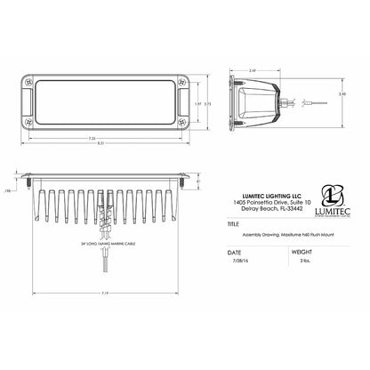 Lumitec Maxillumeh60 - Foco reflector de montaje empotrado - Carcasa blanca - Atenuación blanca [101336]