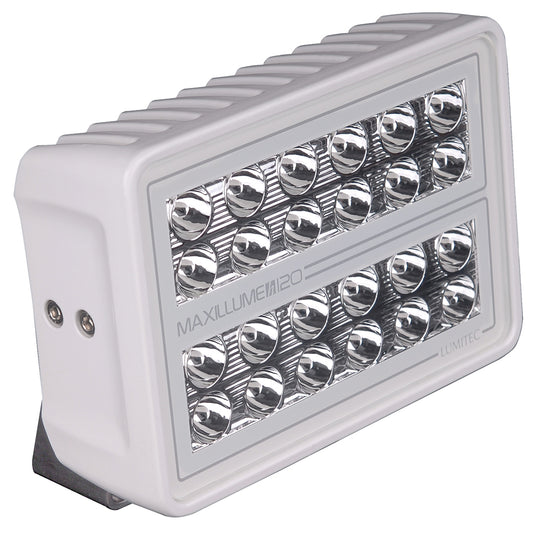 Lumitec Maxillume h120 - Foco reflector con montaje en muñón - Carcasa blanca - Atenuación blanca [101346]