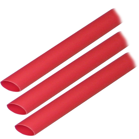 Tubo termocontraíble con revestimiento adhesivo Ancor (ALT) - 3/8" x 3" - Paquete de 3 - Rojo [304603]