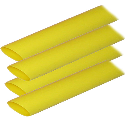 Tubo termocontraíble con revestimiento adhesivo Ancor (ALT) - 3/4" x 12" - Paquete de 4 - Amarillo [306924]