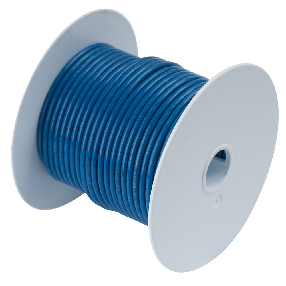 Cable de cobre estañado Ancor azul oscuro 18 AWG - 35' [180103]