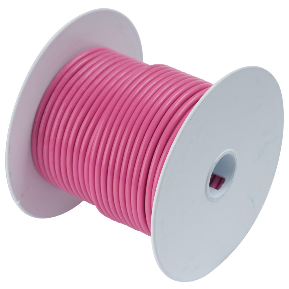 Alambre de cobre estañado Ancor rosa 18 AWG - 35' [180603]