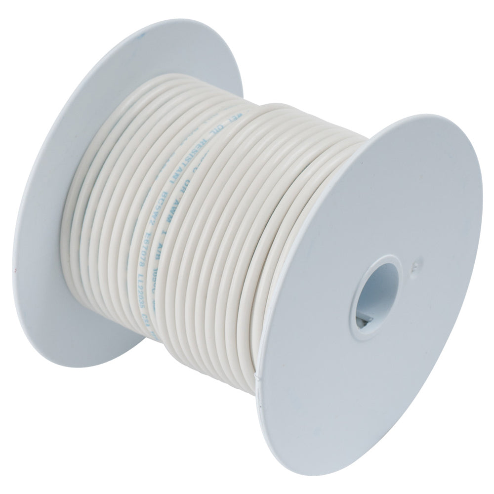 Cable de cobre estañado Ancor blanco 18 AWG - 100' [100910]