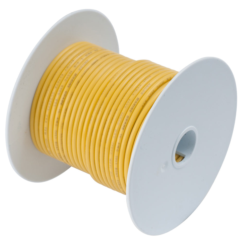 Cable de cobre estañado Ancor amarillo 18 AWG - 35' [181003]