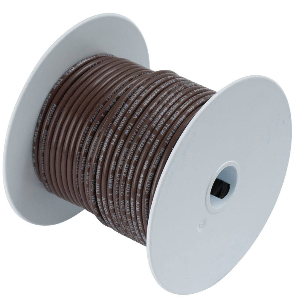 Cable de cobre estañado Ancor Brown 16 AWG - 100' [102210]